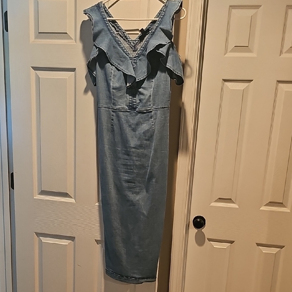 INC International Concepts Blue Midi Dress
